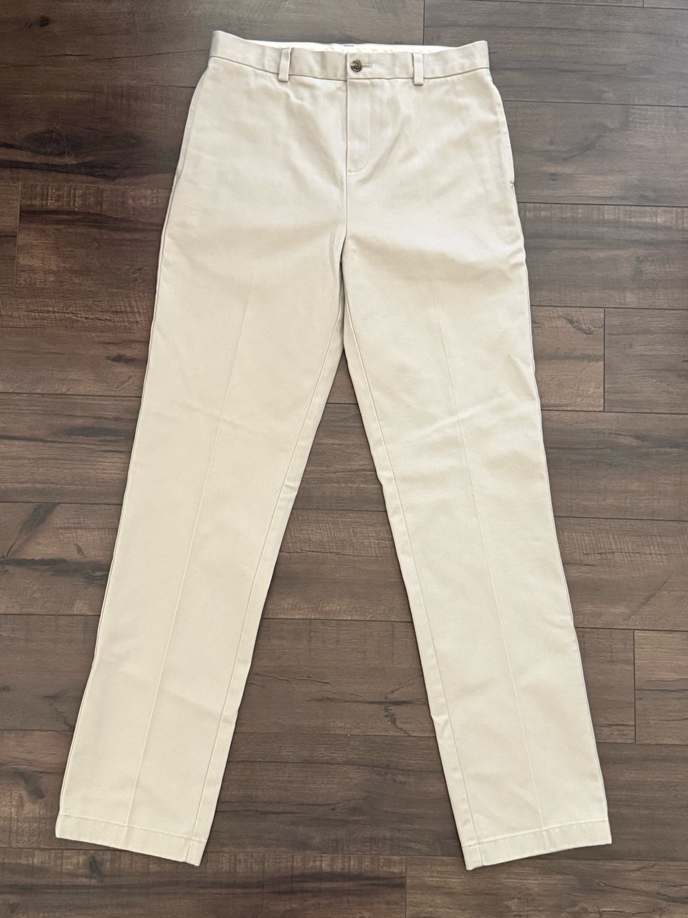 Brooks Brothers Boys Khaki Flat Front Chino Pants Size 16 School Uniform